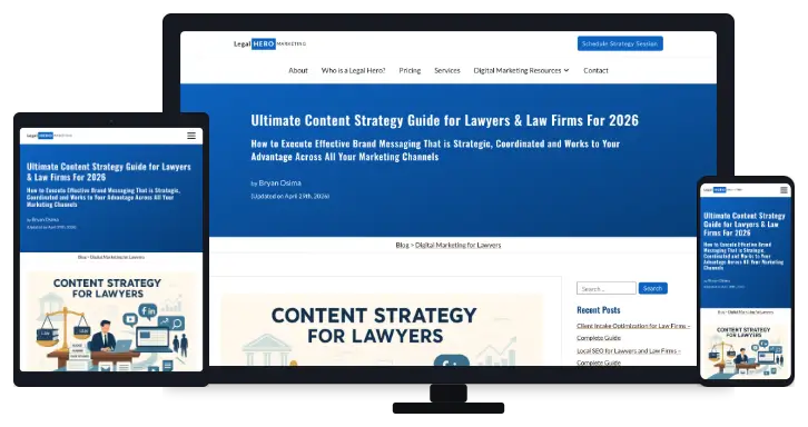 Attorney Content Strategy and Optimization