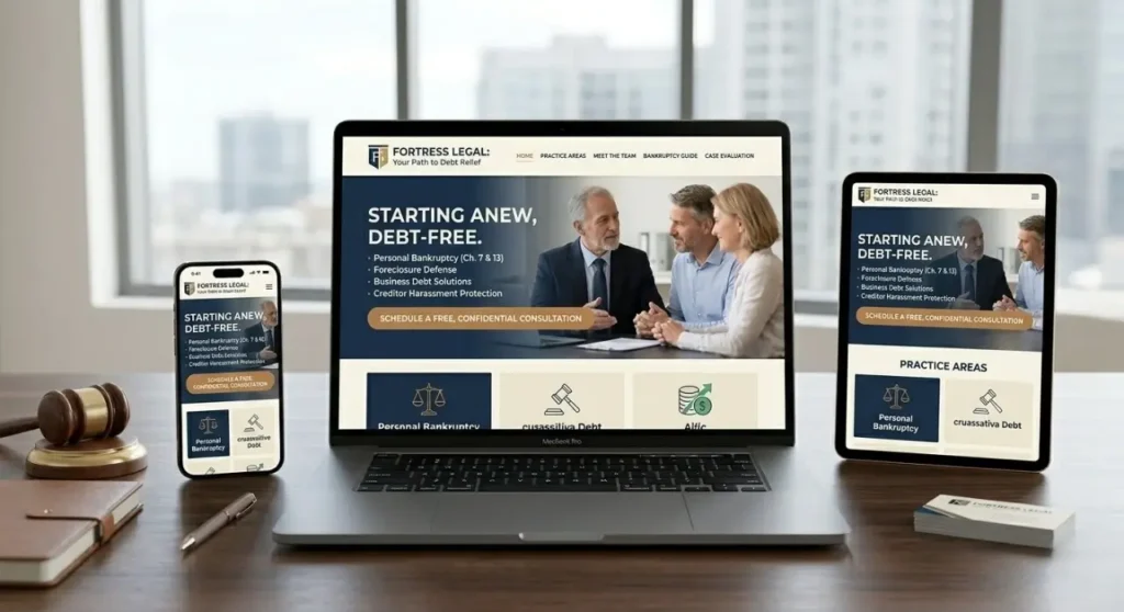 Bankruptcy Attorney Website Design - Attorney Web Design Chicago