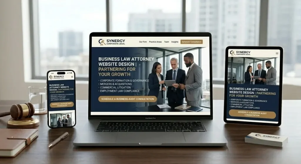 Business Law Attorney Website Design