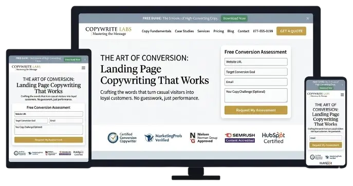 Copywriting for Landing Pages