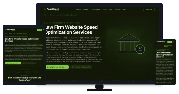 Landing Page Speed Optimization for chicago attorneys