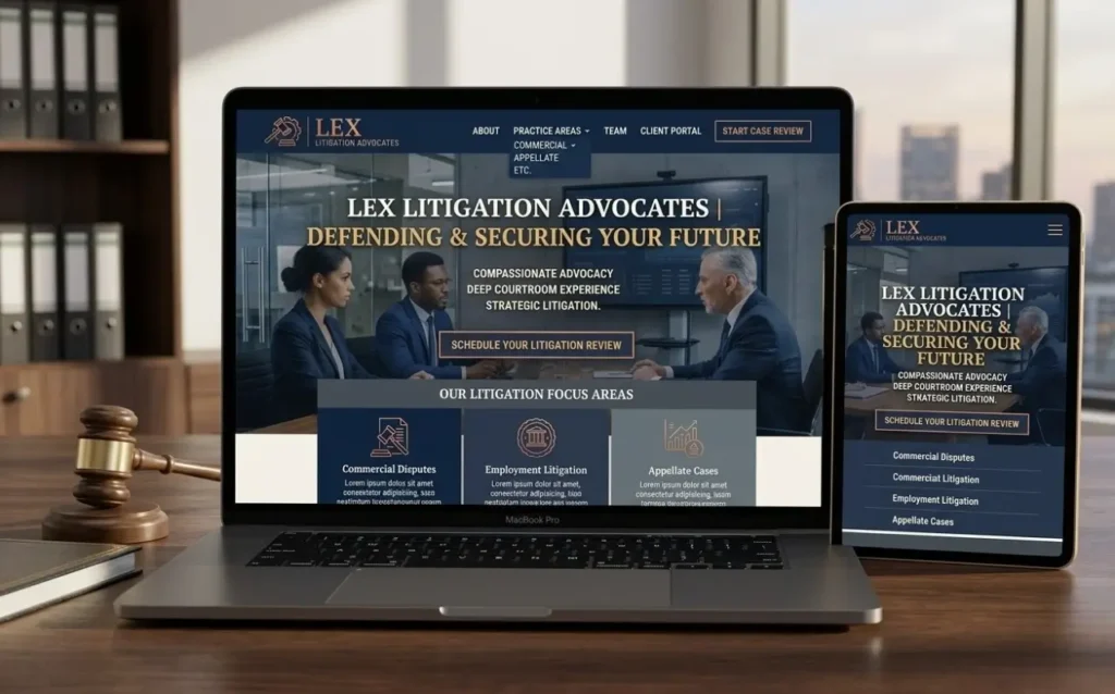 Litigation Attorney Website Design