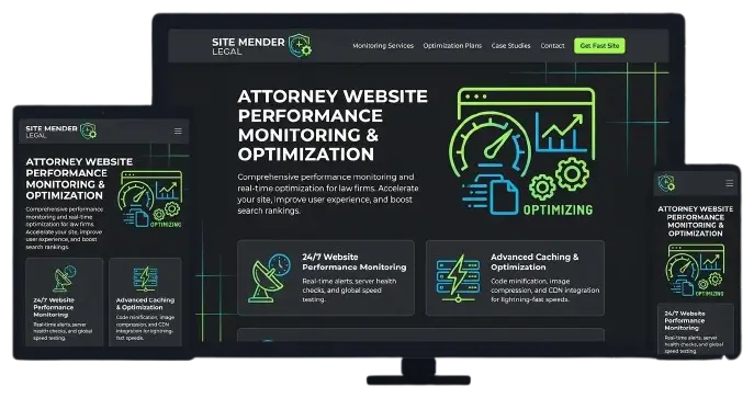 attorney website performace monitoring and optimization