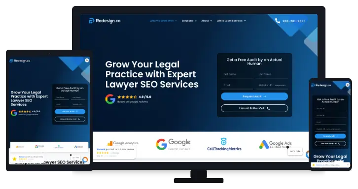 law firm SEO Redesign Optimization