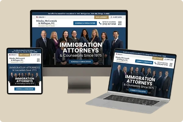 immigration attorney website design